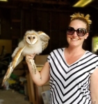 Skyler with owlet